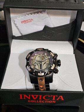 Star Wars Mandalorian 52.5 mm chrono watch Limited Ed. 265/1977 made